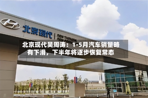 北京现代吴周涛：1-5月汽车销量略有下滑，下半年将逐步恢复常态-第2张图片