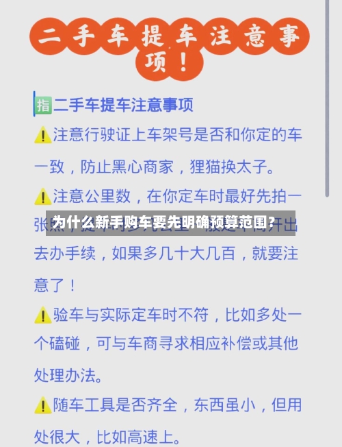 为什么新手购车要先明确预算范围？-第2张图片