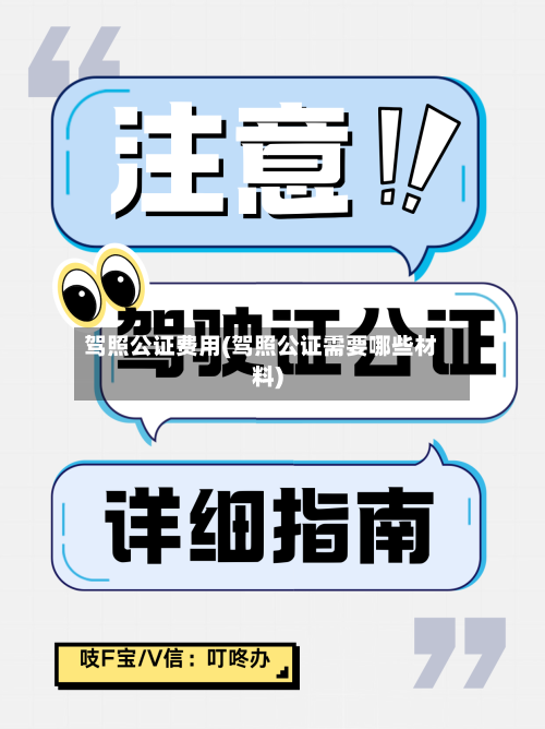 驾照公证费用(驾照公证需要哪些材料)-第2张图片