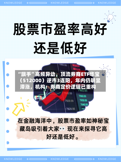 “旗手”高频异动，顶流券商ETF华宝（512000）逆市3连阳	，年内仍明显滞涨，机构：券商定价逻辑已重构-第2张图片