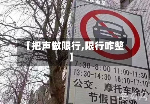 【把声做限行,限行咋整】-第2张图片