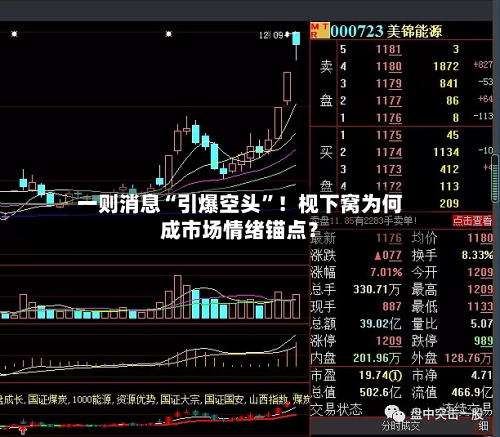 一则消息“引爆空头”！枧下窝为何成市场情绪锚点？-第2张图片