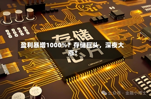盈利暴增1000%？存储巨头	，深夜大涨！-第2张图片