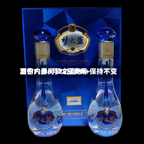 酒价内参6月25日费用发布：洋河梦之蓝M6+保持不变-第2张图片