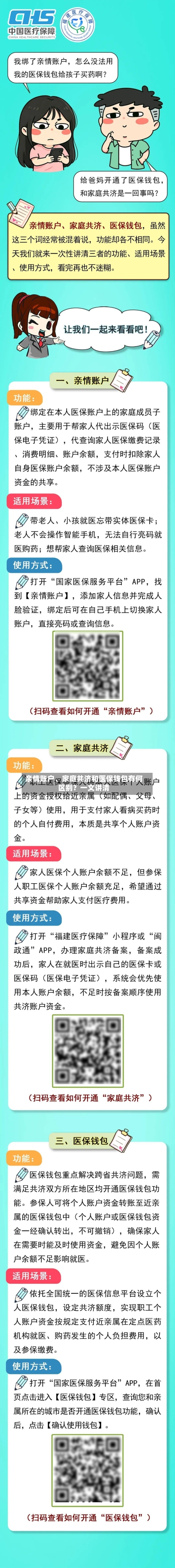 亲情账户	、家庭共济和医保钱包有何区别？一文讲清-第3张图片