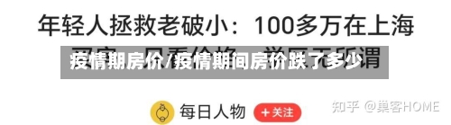 疫情期房价/疫情期间房价跌了多少