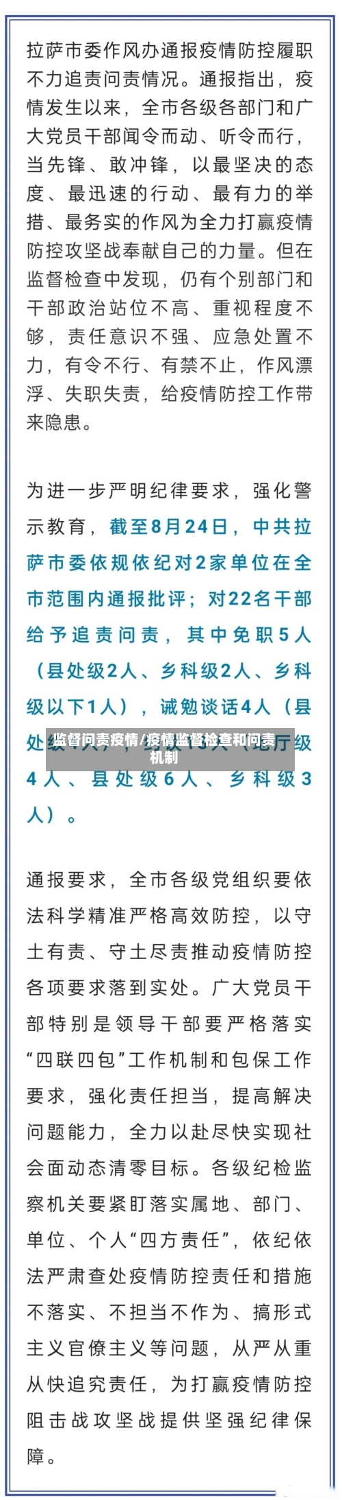 监督问责疫情/疫情监督检查和问责机制-第2张图片