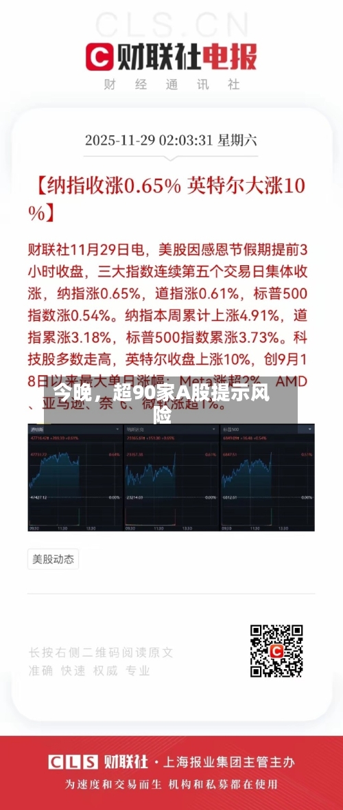 今晚，超90家A股提示风险-第3张图片