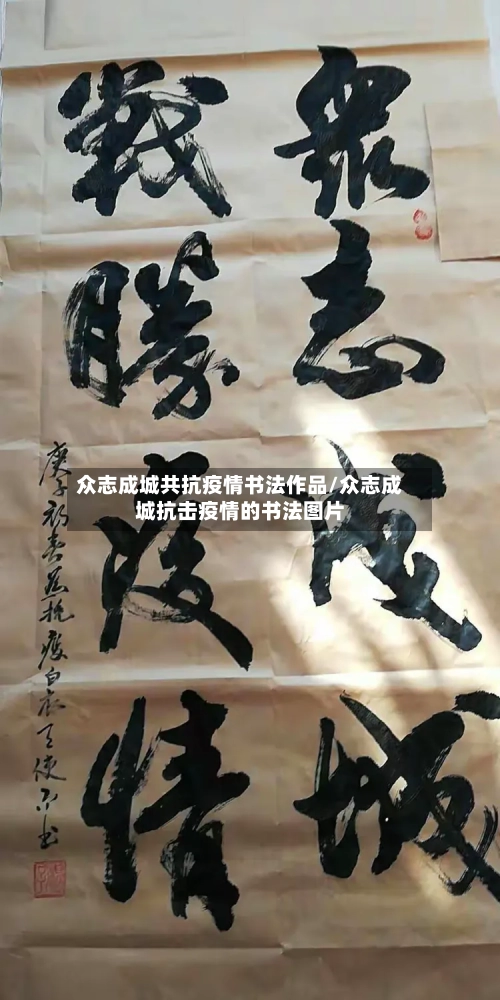众志成城共抗疫情书法作品/众志成城抗击疫情的书法图片-第3张图片