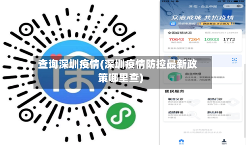 查询深圳疫情(深圳疫情防控最新政策哪里查)-第2张图片