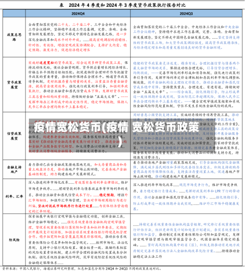 疫情宽松货币(疫情 宽松货币政策)-第2张图片
