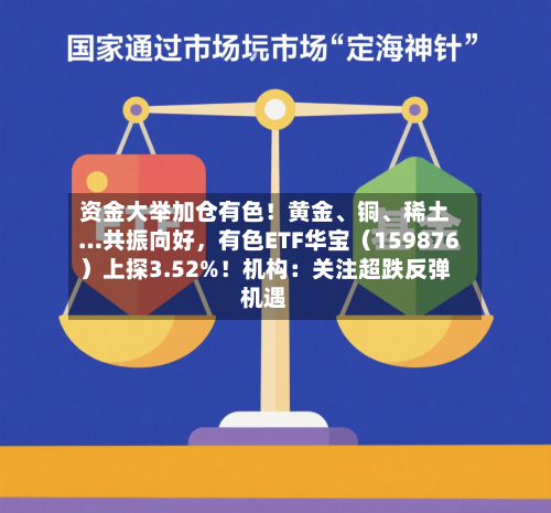 资金大举加仓有色！黄金	、铜、稀土…共振向好，有色ETF华宝（159876）上探3.52%！机构：关注超跌反弹机遇-第2张图片