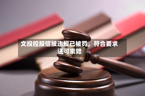 文投控股信披违规已被罚，符合要求还可索赔-第2张图片