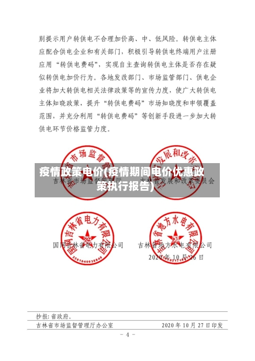 疫情政策电价(疫情期间电价优惠政策执行报告)-第3张图片