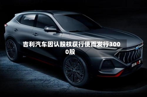 吉利汽车因认股权获行使而发行3000股-第1张图片