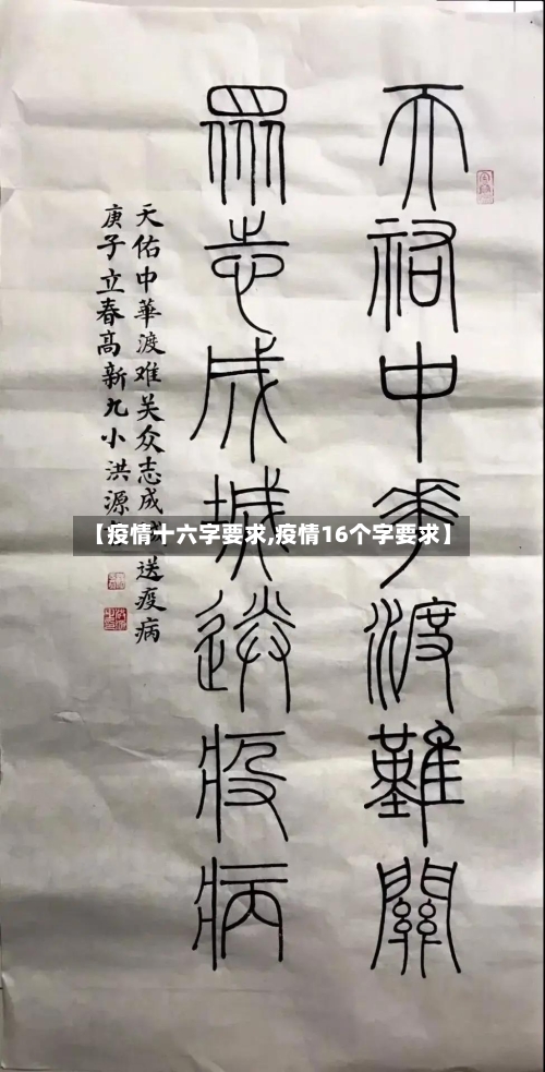 【疫情十六字要求,疫情16个字要求】