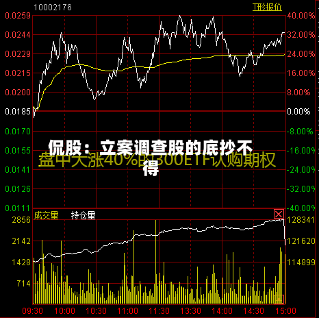 侃股：立案调查股的底抄不得-第2张图片